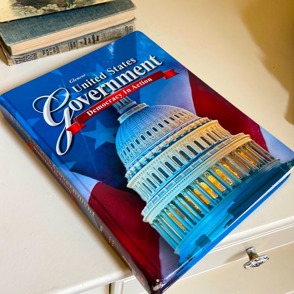 United States Govenment Democracy in Action Hardcover Glencoe Textbook